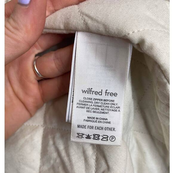 WILFRED FREE ARITZIA "Lyon" Plaid Wool Zipper Shacket US 1/SMALL - Picture 9 of 10